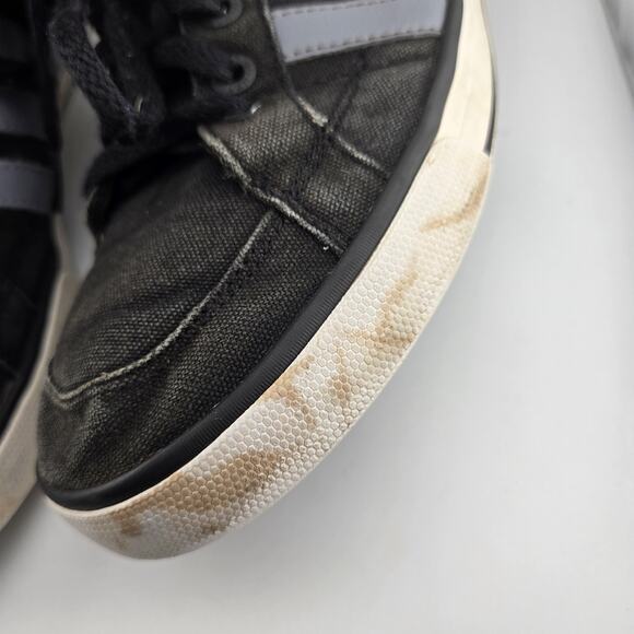 Adidas NEO Mens Size 10 Black Canvas Low Top Sneakers Skate Shoes F38133 11/13 - Picture 13 of 14